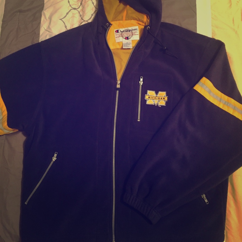 Champion Fleece Jacket University of Michigan NWOT